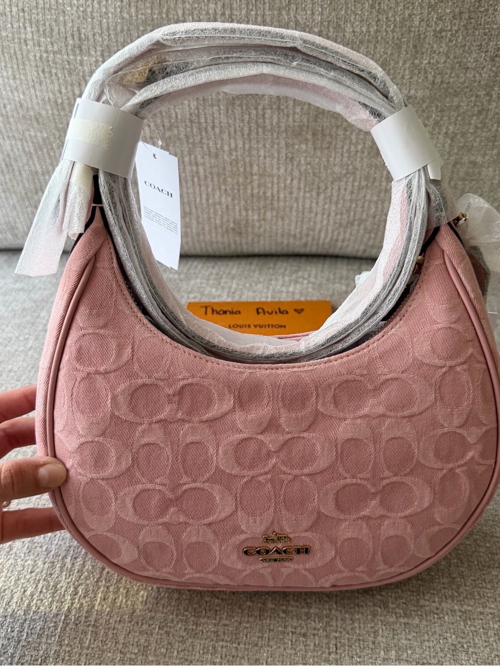 Coach Emily Pink denim bag